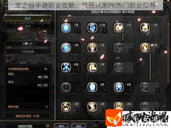 龙之谷手游职业攻略