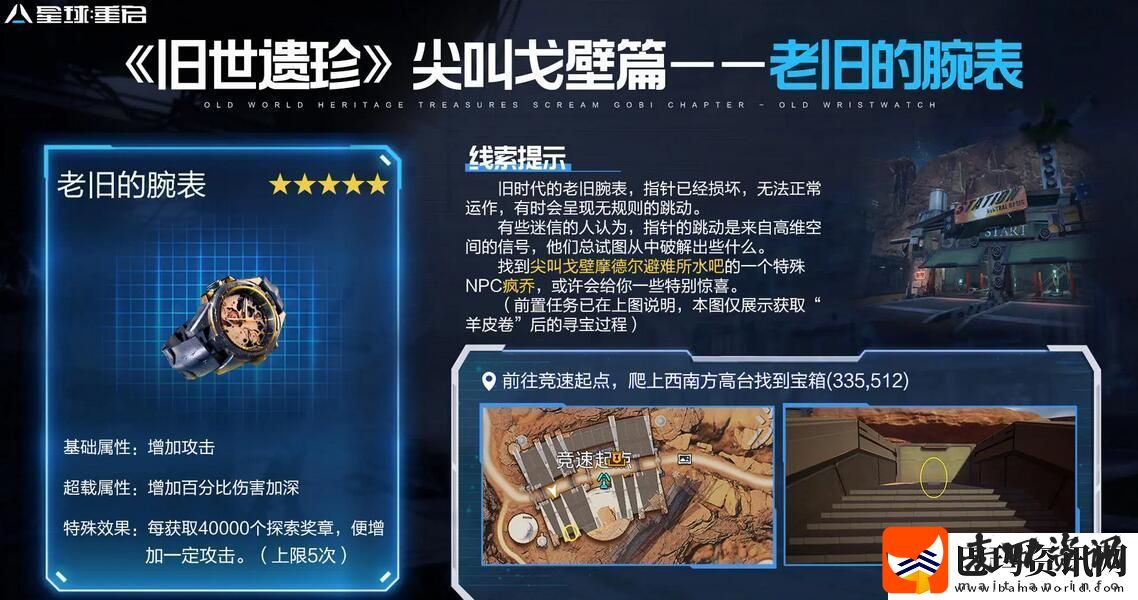 星球重启老旧的腕表如何获得星球重启老旧的腕表获得方法是什么资讯速递