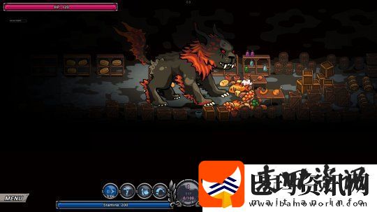全新清版动作肉鸽游戏怪兽快跑试玩版现已在Steam平台上线