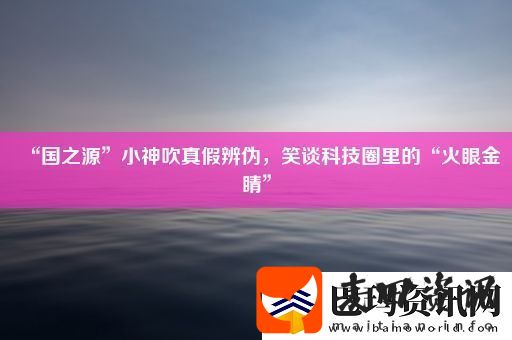 “国之源”小神吹真假辨伪