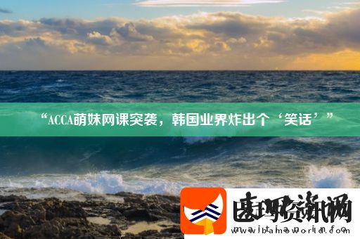“ACCA萌妹课突袭韩国业界炸出个‘笑话’”