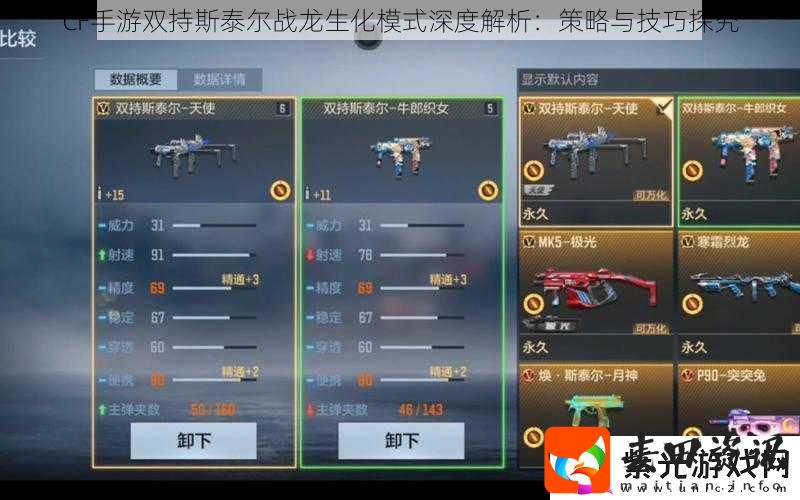 CF手游双持斯泰尔战龙生化模式深度解析