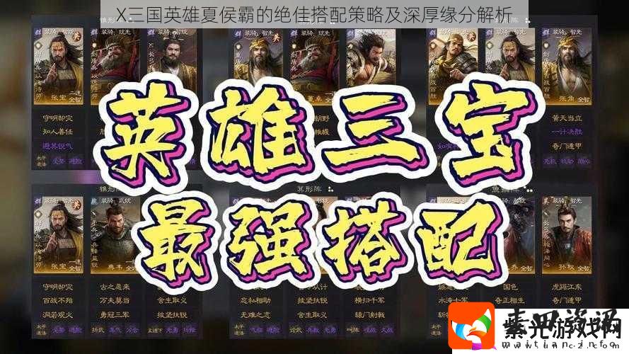 X三国英雄夏侯霸的绝佳搭配策略及深厚缘分解析