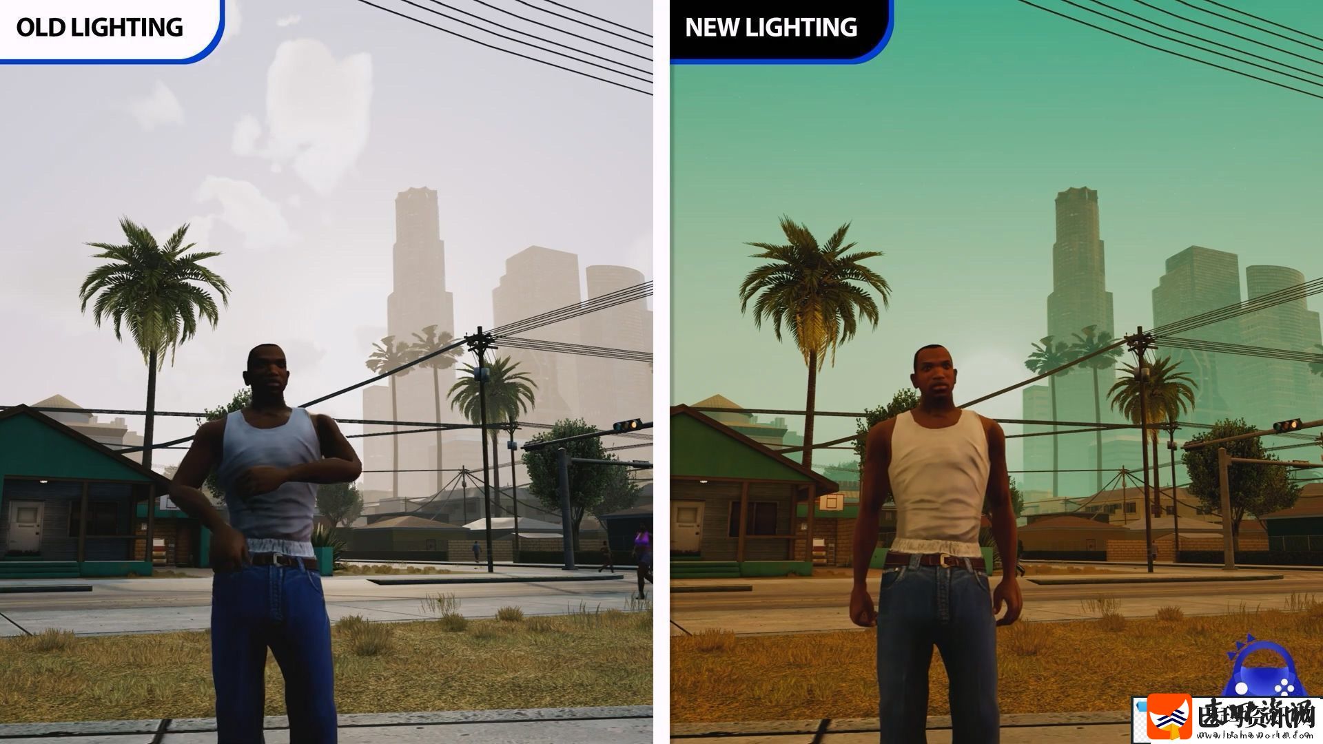 GTA三部曲更新后光照对比视频
