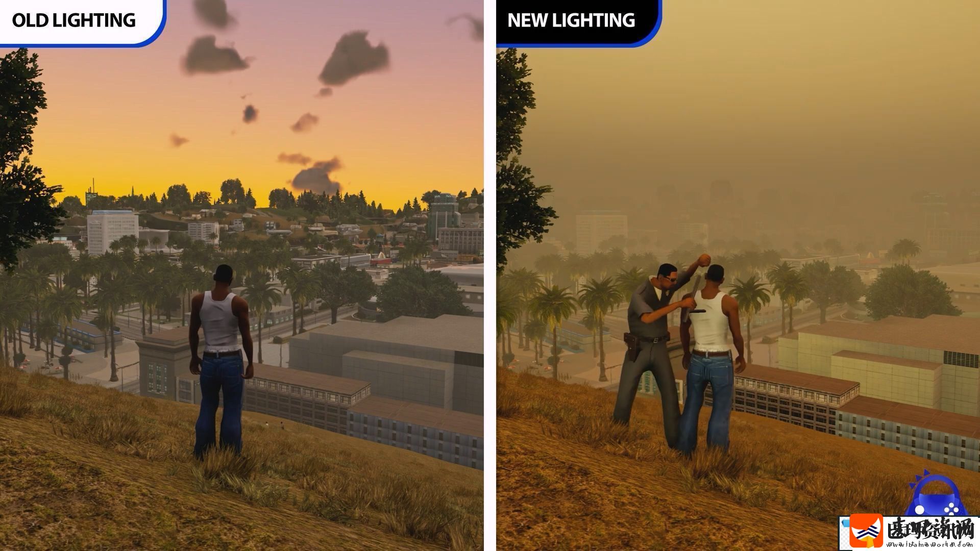 GTA三部曲更新后光照对比视频