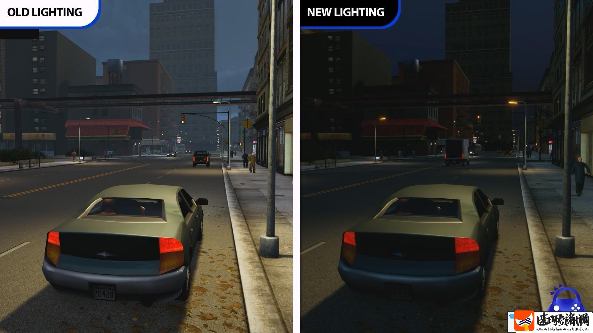 GTA三部曲更新后光照对比视频
