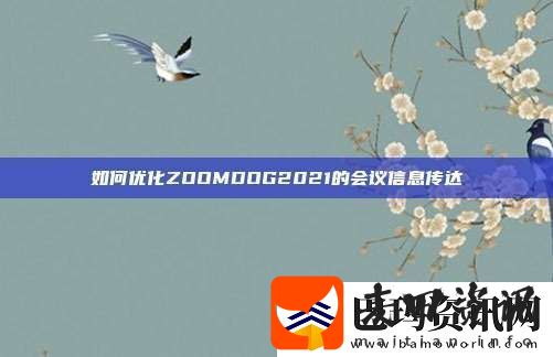如何优化ZOOMDOG2021的会议信息传达