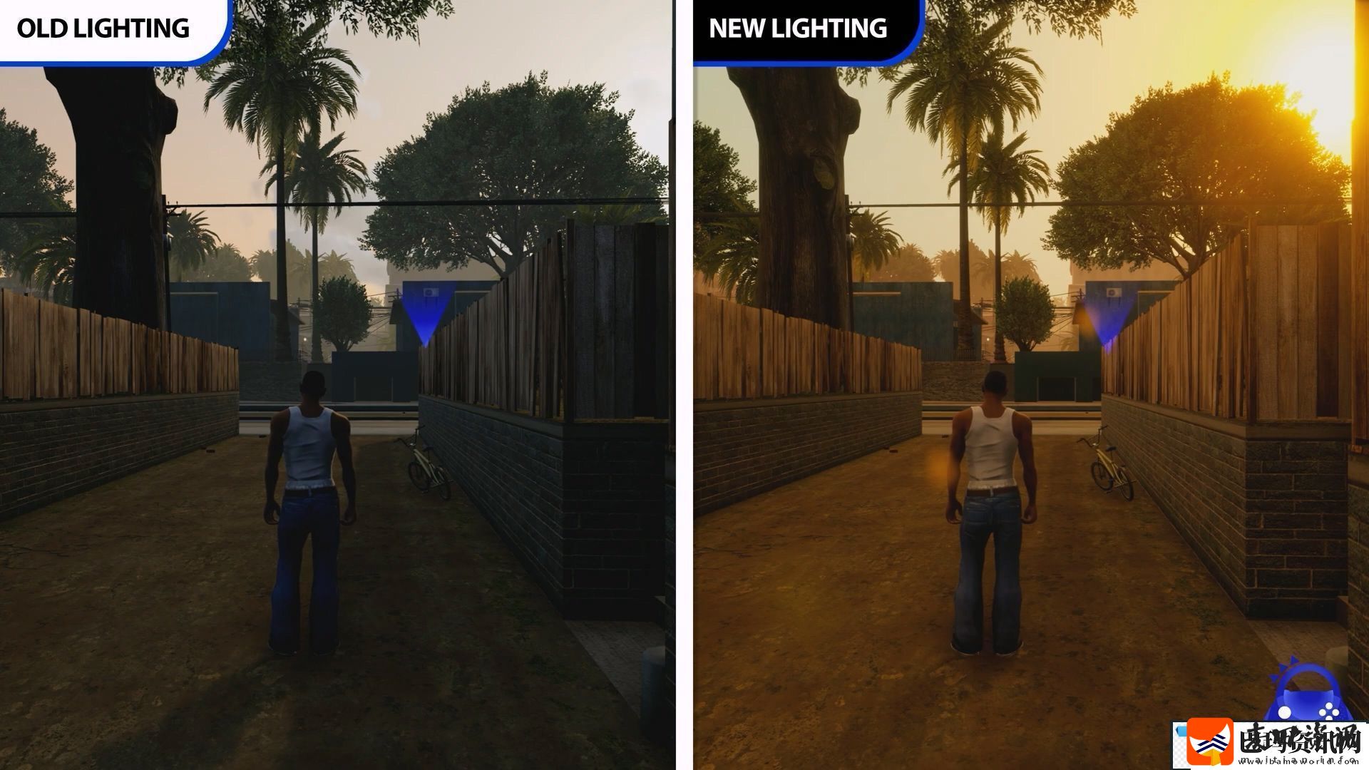 GTA三部曲更新后光照对比视频