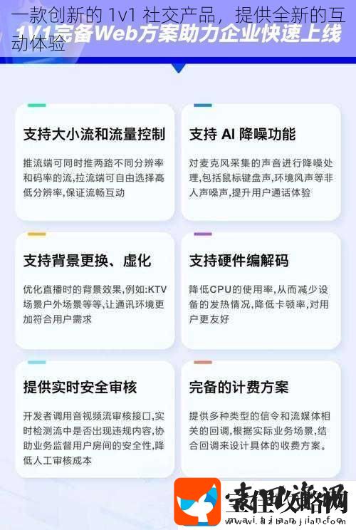 一款创新的1v1社交产品提供全新的互动体验